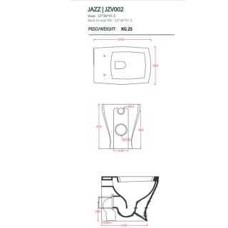 Унитаз  Artceram JAZZ  JZV002 05 00 белый